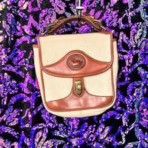 Dooney & Bourke Cream and Tan Shoulder Bag